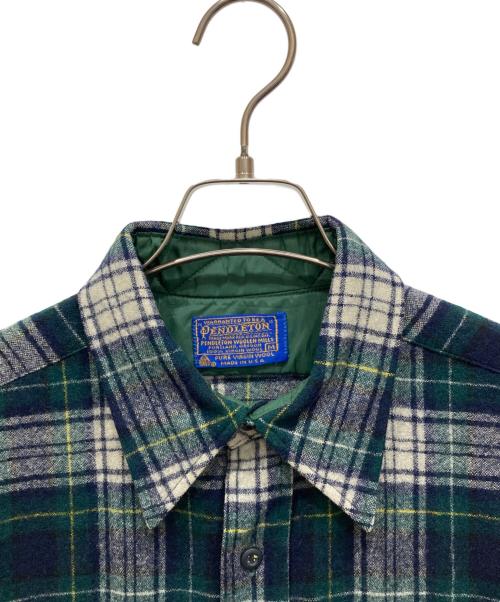 PENDLETON（ペンドルトン）PENDLETON (ペンドルトン) チェックネルシャツ グリーン サイズ:Ⅿの古着・服飾アイテム