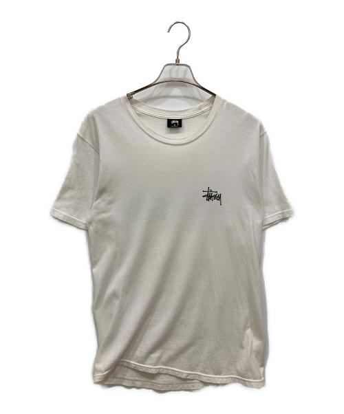 stussy（ステューシー）stussy (ステューシー) ロゴプリントTシャツ ホワイト サイズ:SIZE Mの古着・服飾アイテム