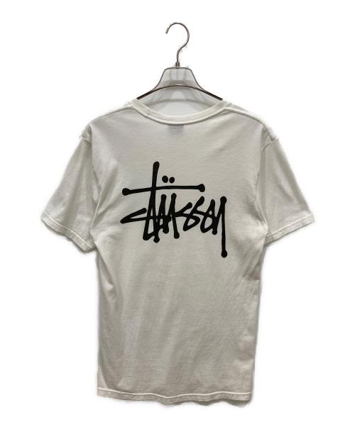 stussy（ステューシー）stussy (ステューシー) ロゴプリントTシャツ ホワイト サイズ:SIZE Mの古着・服飾アイテム