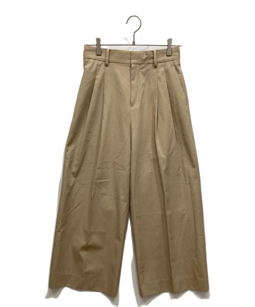 DEUXIEME CLASSE（ドゥーズィエム クラス）Deuxieme Classe (ドゥーズィエム クラス) Cotton ワイドパンツ ベージュ サイズ:34の古着・服飾アイテム