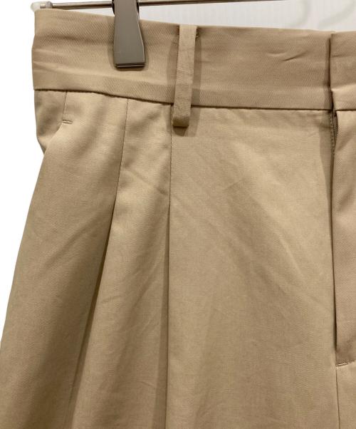 DEUXIEME CLASSE（ドゥーズィエム クラス）Deuxieme Classe (ドゥーズィエム クラス) Cotton ワイドパンツ ベージュ サイズ:34の古着・服飾アイテム
