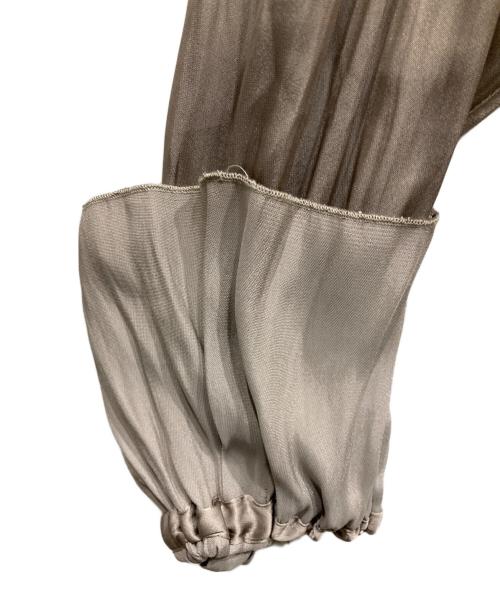 anuans（アニュアンス）anuans (アニュアンス) ネックフリルギャザーブラウス ベージュ サイズ:SIZE Freeの古着・服飾アイテム