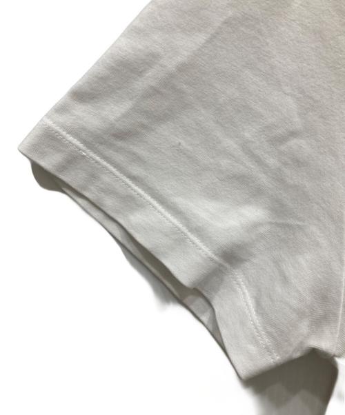 MONCLER（モンクレール）MONCLER (モンクレール) サイドロゴVネックTシャツ ホワイト サイズ:Ⅼの古着・服飾アイテム