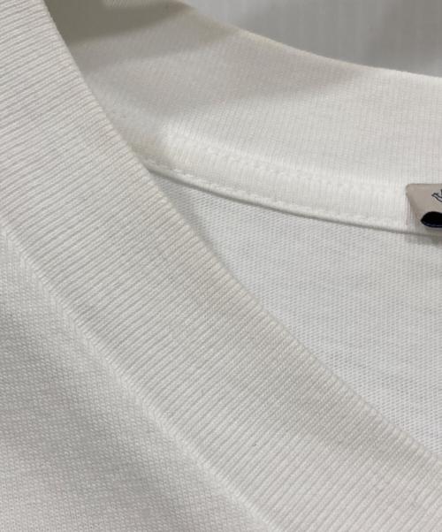 MONCLER（モンクレール）MONCLER (モンクレール) サイドロゴVネックTシャツ ホワイト サイズ:Ⅼの古着・服飾アイテム