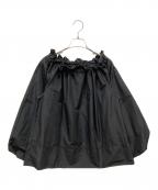 CELFORDセルフォード）の古着「ショルダーリボンギャザーブラウス」｜ブラック