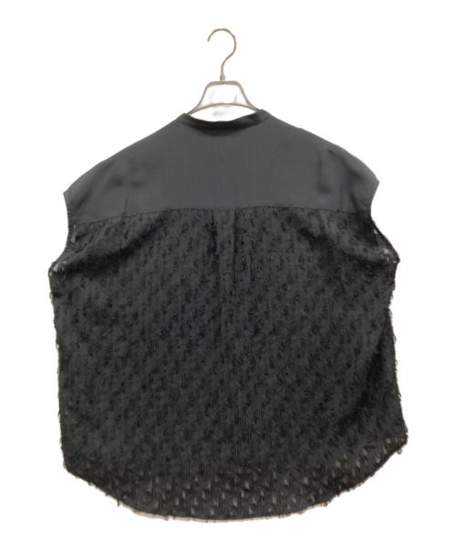 chignon（シニヨン）chignon (シニヨン) カットジャガードブラウス ブラック サイズ:SIZE Free 未使用品の古着・服飾アイテム