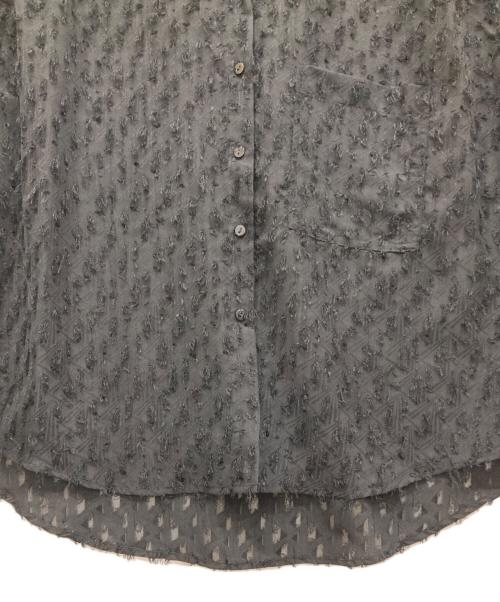 chignon（シニヨン）chignon (シニヨン) カットジャガードブラウス ブラック サイズ:SIZE Free 未使用品の古着・服飾アイテム