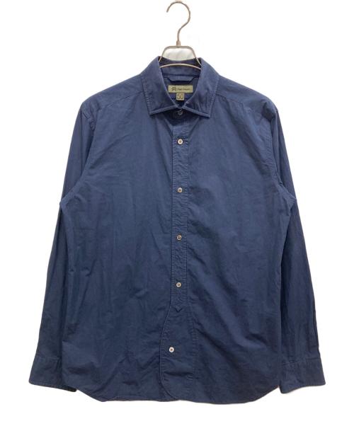 NIGEL CABOURN（ナイジェルケーボン）NIGEL CABOURN (ナイジェルケーボン) コットンシャツ ネイビー サイズ:SIZE 50の古着・服飾アイテム