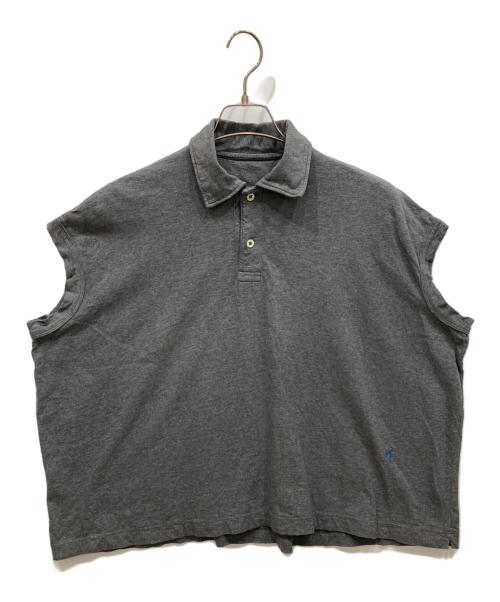 45rpm（45アールピーエム）45rpm (45アールピーエム) ジンバブエコットンの馬ポロ グレー サイズ:-の古着・服飾アイテム