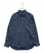 45Rフォーティファイブ・アール）の古着「ドットプリントの908丸衿プルシャツ」｜ネイビー