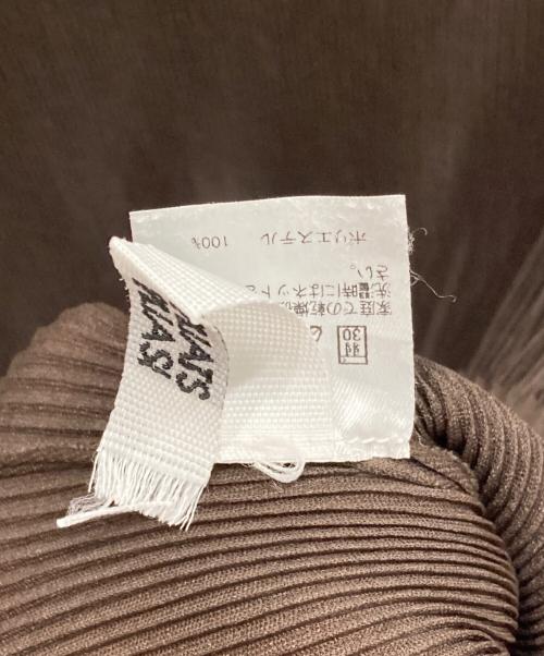 PLEATS PLEASE（プリーツプリーズ）PLEATS PLEASE (プリーツプリーズ) プリーツカットソー ブラウン サイズ:-の古着・服飾アイテム