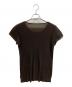 PLEATS PLEASE (プリーツプリーズ) プリーツカットソー ブラウン サイズ:-：6000円