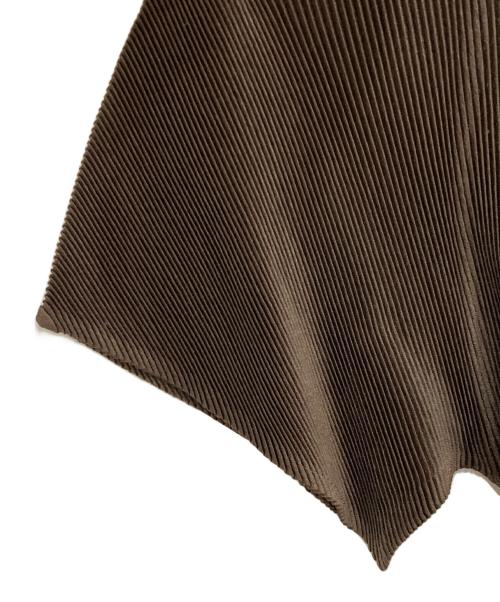 PLEATS PLEASE（プリーツプリーズ）PLEATS PLEASE (プリーツプリーズ) プリーツカーディガン ブラウン サイズ:freeの古着・服飾アイテム