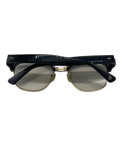 UNCROWD（アンクラウド）UNCROWD (アンクラウド) サングラス ブラック×ゴールドの古着・服飾アイテム