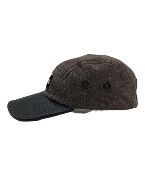 SUPREME（シュプリーム）Supreme (シュプリーム) Denim Leather Visor Camp Cap ブラックの古着・服飾アイテム