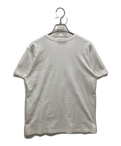 maison kitsune（メゾンキツネ）MAISON KITSUNE (メゾンキツネ) ビッグパステルフォックスヘッドロゴTシャツ ホワイト サイズ:Sの古着・服飾アイテム