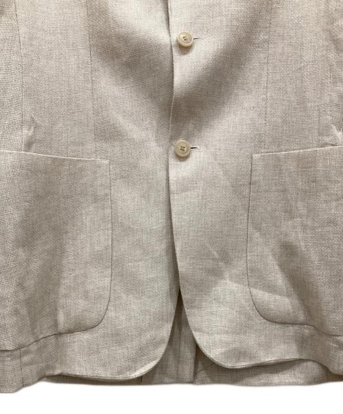 BOSS HUGO BOSS（ボス ヒューゴボス）BOSS HUGO BOSS (ボス ヒューゴボス) リネンテーラードジャケット ベージュ サイズ:44の古着・服飾アイテム