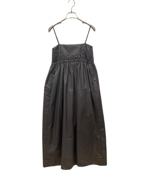 UNITED ARROWS（ユナイテッドアローズ）UNITED ARROWS (ユナイテッドアローズ) タフタキャミソールワンピース グレー サイズ:36の古着・服飾アイテム