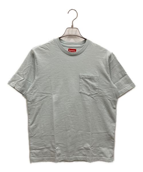 SUPREME（シュプリーム）Supreme (シュプリーム) S/S Pocket Tee ブルー サイズ:SIZE Sの古着・服飾アイテム