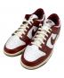 NIKE（ナイキ）の古着「WMNS DUNK LOW PRM」｜ホワイト×ボルドー