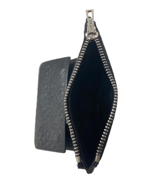 LOEWE（ロエベ）LOEWE (ロエベ) リピートアナグラムウォレット ブラックの古着・服飾アイテム