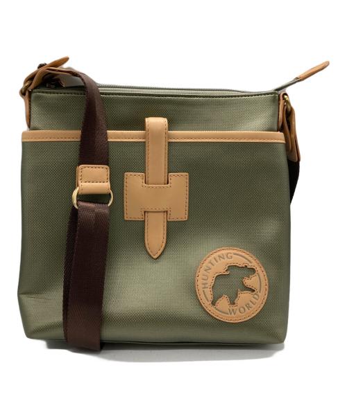 HUNTING WORLD（ハンティングワールド）HUNTING WORLD (ハンティングワールド) AT EASE WATAMU ショルダーバッグ カーキの古着・服飾アイテム