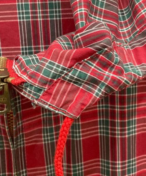 SUGAR CANE（シュガーケーン）SUGAR CANE (シュガーケーン) チェックシェルパーカー レッド サイズ:Ⅿの古着・服飾アイテム