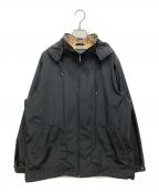 BURBERRY GOLFバーバリーゴルフ）の古着「フーデッドジャケット」｜ベージュ×ブラック