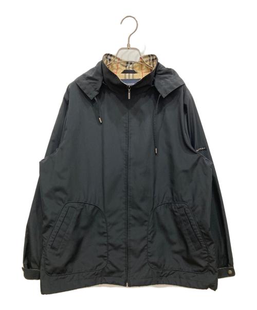 BURBERRY GOLF（バーバリーゴルフ）BURBERRY GOLF (バーバリーゴルフ) フーデッドジャケット ベージュ×ブラック サイズ:LLの古着・服飾アイテム