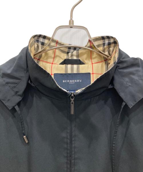 BURBERRY GOLF（バーバリーゴルフ）BURBERRY GOLF (バーバリーゴルフ) フーデッドジャケット ベージュ×ブラック サイズ:LLの古着・服飾アイテム