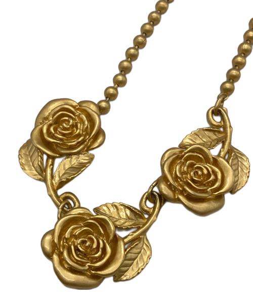 KENZO（ケンゾー）KENZO (ケンゾー) フラワーモチーフネックレス ゴールドの古着・服飾アイテム