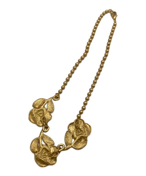 KENZO（ケンゾー）KENZO (ケンゾー) フラワーモチーフネックレス ゴールドの古着・服飾アイテム