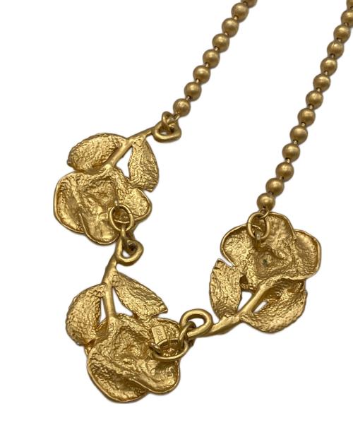 KENZO（ケンゾー）KENZO (ケンゾー) フラワーモチーフネックレス ゴールドの古着・服飾アイテム