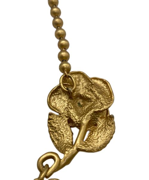 KENZO（ケンゾー）KENZO (ケンゾー) フラワーモチーフネックレス ゴールドの古着・服飾アイテム