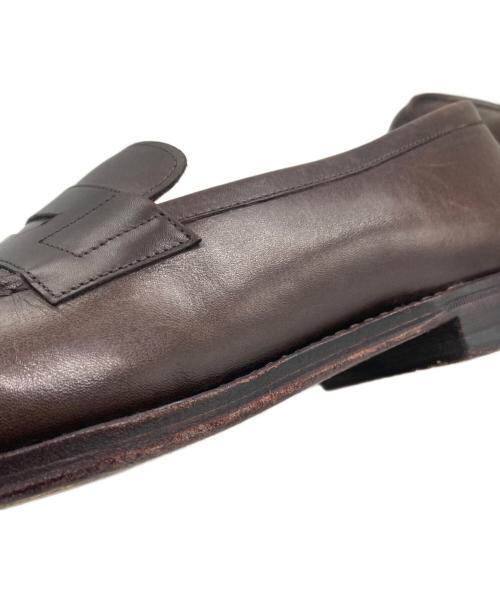 Jalan Sriwijaya（ジャランスリウァヤ）Jalan Sriwijaya (ジャランスリウァヤ) カーフレザーコインローファー ブラウン サイズ:SIZE 8 1/2の古着・服飾アイテム