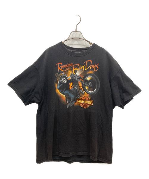 HARLEY-DAVIDSON（ハーレーダビッドソン）HARLEY-DAVIDSON (ハーレーダビッドソン) 両面プリントTシャツ ブラック サイズ:ＸＬの古着・服飾アイテム