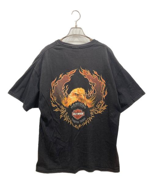 HARLEY-DAVIDSON（ハーレーダビッドソン）HARLEY-DAVIDSON (ハーレーダビッドソン) 両面プリントTシャツ ブラック サイズ:ＸＬの古着・服飾アイテム