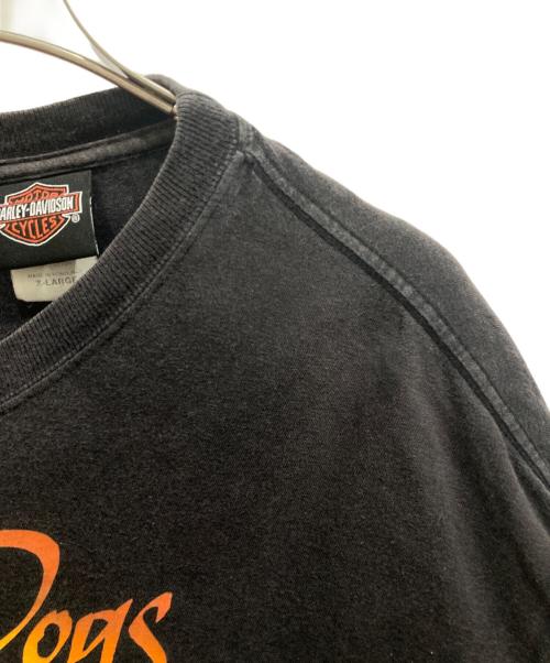HARLEY-DAVIDSON（ハーレーダビッドソン）HARLEY-DAVIDSON (ハーレーダビッドソン) 両面プリントTシャツ ブラック サイズ:ＸＬの古着・服飾アイテム