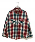 FROSTPROOFフロントプルーフ）の古着「80’ｓチェックネルシャツ」｜レッド