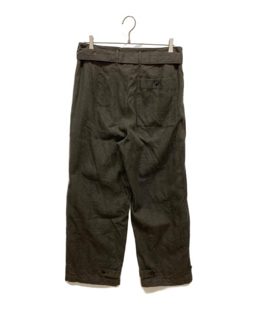 MACKINTOSH PHILOSOPHY（マッキントッシュ フィロソフィー）MACKINTOSH PHILOSOPHY (マッキントッシュ フィロソフィー) ベルテッドリネンパンツ ブラウン サイズ: 63.5cm (W25)の古着・服飾アイテム