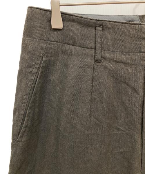 MACKINTOSH PHILOSOPHY（マッキントッシュ フィロソフィー）MACKINTOSH PHILOSOPHY (マッキントッシュ フィロソフィー) ベルテッドリネンパンツ ブラウン サイズ: 63.5cm (W25)の古着・服飾アイテム