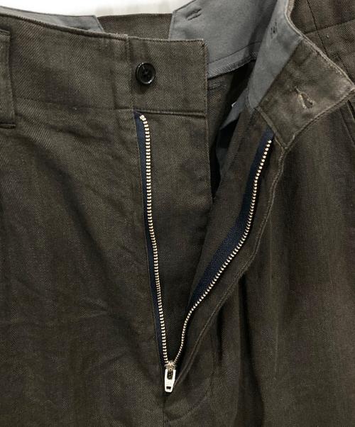 MACKINTOSH PHILOSOPHY（マッキントッシュ フィロソフィー）MACKINTOSH PHILOSOPHY (マッキントッシュ フィロソフィー) ベルテッドリネンパンツ ブラウン サイズ: 63.5cm (W25)の古着・服飾アイテム