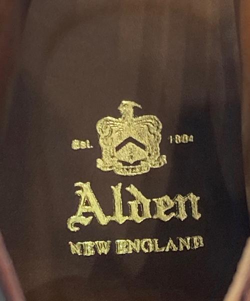 Alden（オールデン）ALDEN (オールデン) コードバンウィングチップレザーブーツ バーガンディー サイズ:SIZE 8Dの古着・服飾アイテム