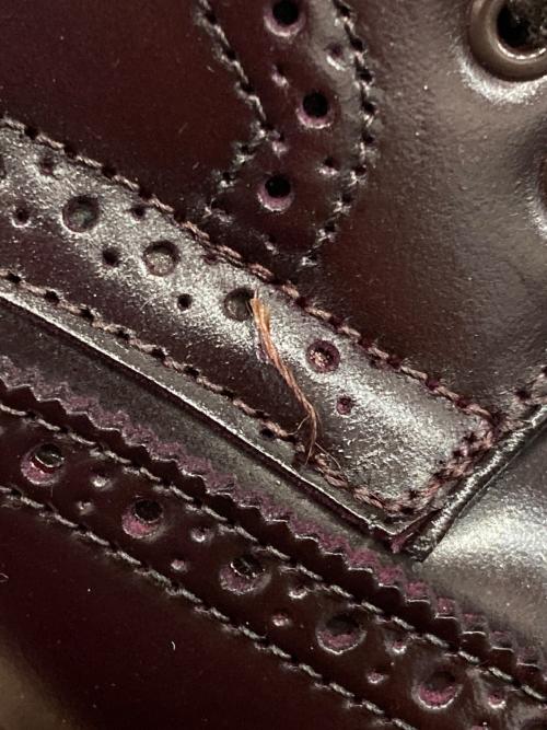 Alden（オールデン）ALDEN (オールデン) コードバンウィングチップレザーブーツ バーガンディー サイズ:SIZE 8Dの古着・服飾アイテム