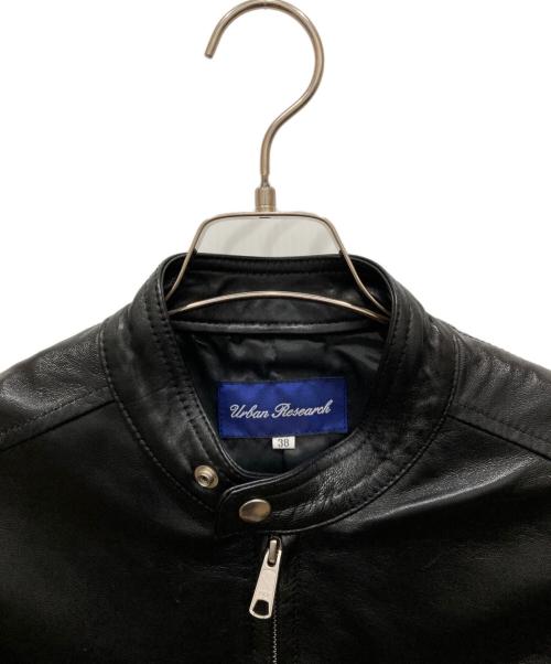 URBAN RESEARCH（アーバンリサーチ）URBAN RESEARCH (アーバンリサーチ) シングルレザージャケット ブラック サイズ:38の古着・服飾アイテム