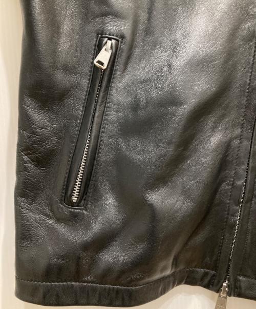 URBAN RESEARCH（アーバンリサーチ）URBAN RESEARCH (アーバンリサーチ) シングルレザージャケット ブラック サイズ:38の古着・服飾アイテム