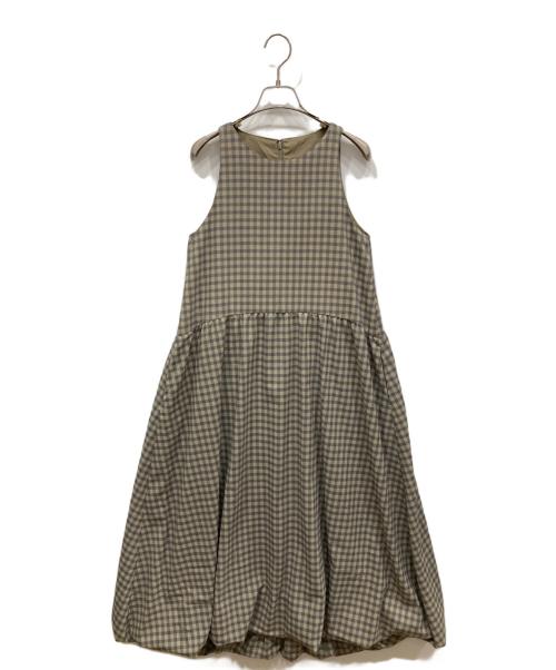 UNGRID（アングリッド）Ungrid (アングリッド) バルーンボリュームワンピース ブラウン サイズ:free 未使用品の古着・服飾アイテム