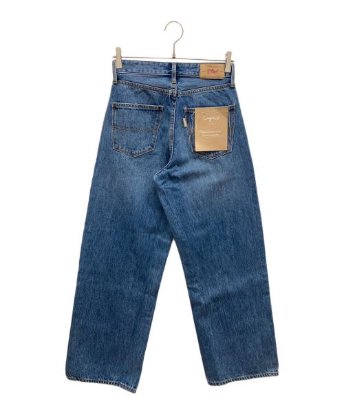 UNGRID（アングリッド）UNGRID (アングリッド) ハイウエストワイドストレートデニムパンツ インディゴ サイズ:63.5cm (W25) 未使用品の古着・服飾アイテム