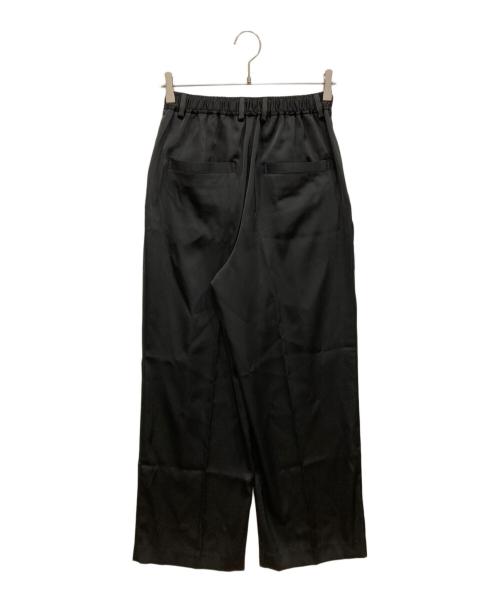 SLOBE IENA（スローブ イエナ）SLOBE IENA (スローブ イエナ) サテンタックパンツ ブラック サイズ:38 未使用品の古着・服飾アイテム