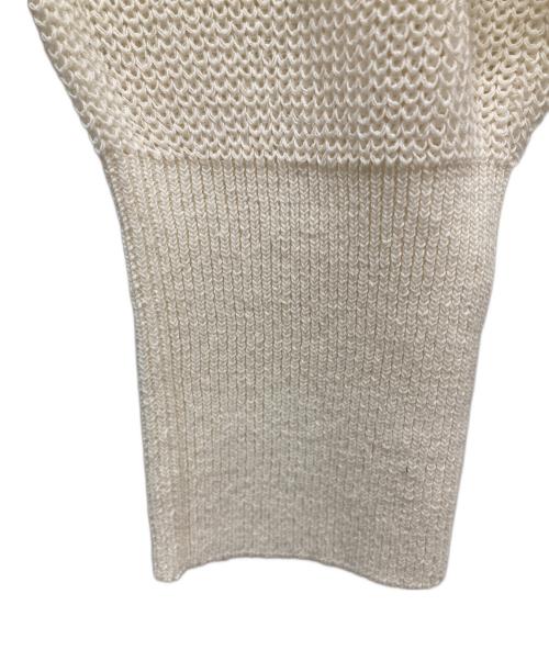 SLOBE IENA（スローブ イエナ）SLOBE IENA (スローブ イエナ) リネン混畦ニット ホワイト サイズ:free 未使用品の古着・服飾アイテム